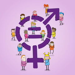Gender Equality Symbol Vector