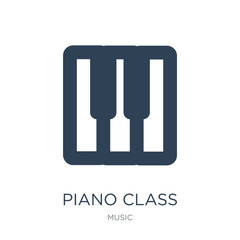 piano class icon vector on white background, piano class trendy