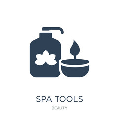 spa tools icon vector on white background, spa tools trendy fill