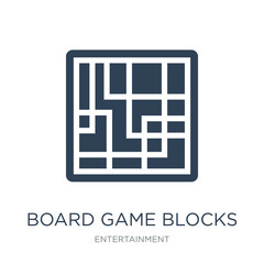 board game blocks icon vector on white background, board game bl