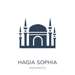 hagia sophia icon vector on white background, hagia sophia trend