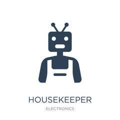 housekeeper icon vector on white background, housekeeper trendy