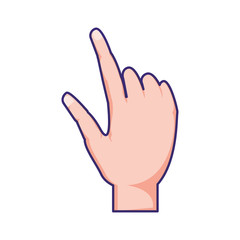 hand human isolated icon