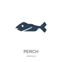 perch icon vector on white background, perch trendy filled icons
