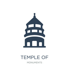 temple of heaven in beijing icon vector on white background, tem