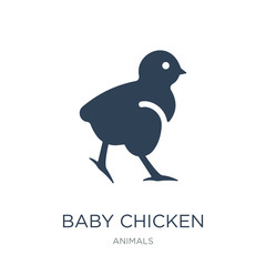 baby chicken icon vector on white background, baby chicken trend