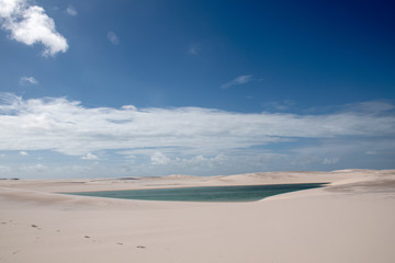 Fototapeta na wymiar Lençois Maranhenses National Park: an oasis in the Brazilian desert