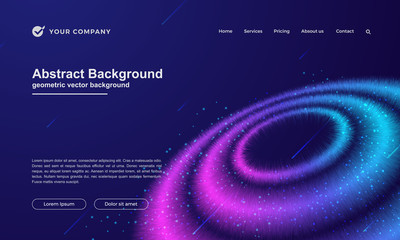 Abstract, dynamic background for your landing page or web page design.