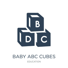 baby abc cubes icon vector on white background, baby abc cubes t