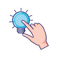 bulb light isolated icon