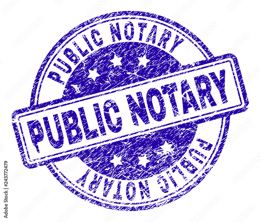 Canvas Prints public notary stamp seal watermark with grunge texture. designed with rounded rectangles and circles
