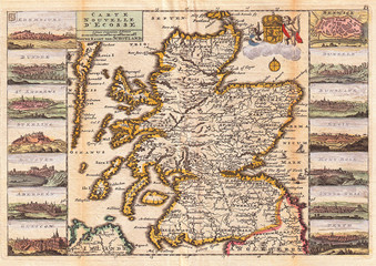 1747, La Feuille Map of Scotland