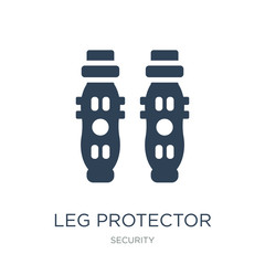 leg protector icon vector on white background, leg protector trendy filled icons from Security collection, leg protector vector illustration