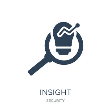 insight icon vector on white background, insight trendy filled icons from Security collection, insight vector illustration