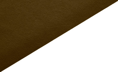 Brown felt fabric on an isolated background
