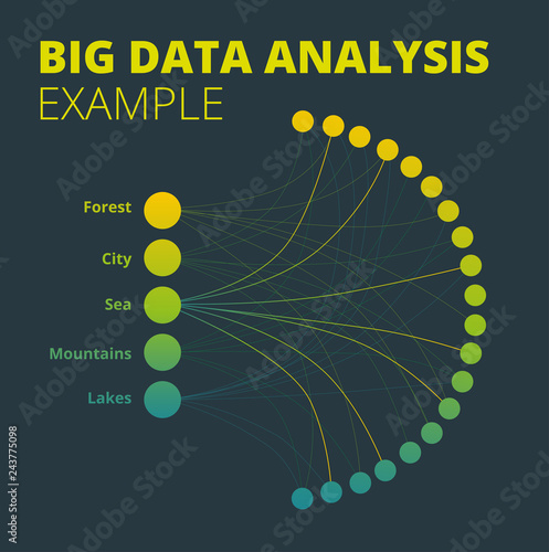 technology background visual presentation on the analysis of big visual presentation