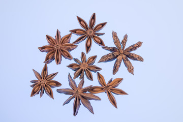 Star anise and Cinnamon sticks spice 