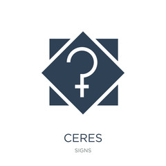 ceres icon vector on white background, ceres trendy filled icons from Signs collection, ceres vector illustration