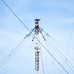 Fototapeta na wymiar Aerial platforms for transmission of radio waves