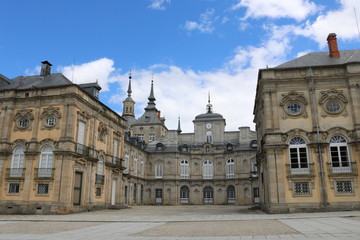 Fototapeta na wymiar Segovia Spain - MAY 2018 Royal palace La Granja de San ildefonso, Segovia, Spain.