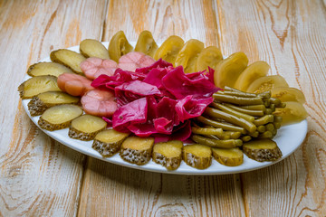 plate of pickles