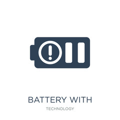 battery with two bars icon vector on white background, battery with two bars trendy filled icons from Technology collection, battery with two bars vector illustration
