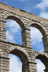 Fototapeta na wymiar aqueduct of segovia spain