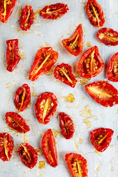 Candied Grape Tomatoes on White