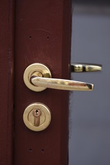 Golden door handle