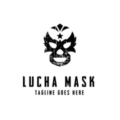 Lucha Mask Logo concept. Creative Minimal design template. Symbol for Corporate Business Identity. Creative Vector element