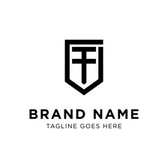 F Logo concept. Creative Minimal design template. Symbol for Corporate Business Identity. Creative Vector element