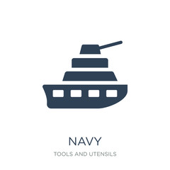 navy icon vector on white background, navy trendy filled icons from Tools and utensils collection, navy vector illustration