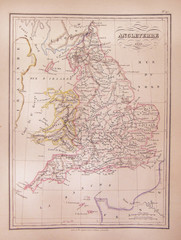 1837, Malte-Brun Map of England