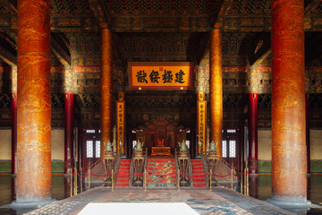 Hall of Preserving Harmony in the Forbidden City. It was built in 1420 and is included in the...