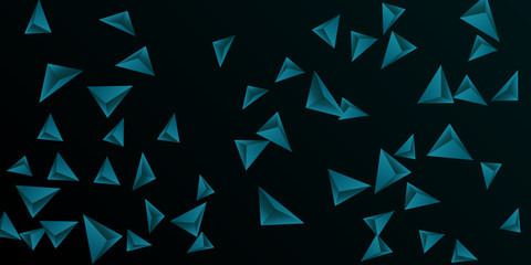 Triangular background. Abstract composition of 3d triangles.