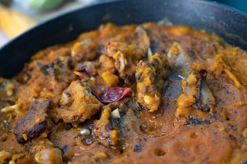 lamb meat with pumpkin