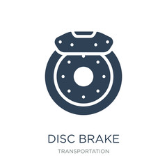 disc brake icon vector on white background, disc brake trendy filled icons from Transportation collection, disc brake vector illustration