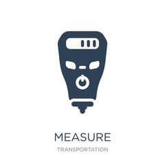 measure instruments icon vector on white background, measure instruments trendy filled icons from Transportation collection, measure instruments vector illustration