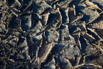 Climate warming dry chapped land