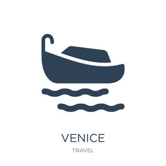 venice icon vector on white background, venice trendy filled icons from Travel collection, venice vector illustration