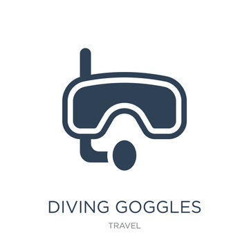 diving goggles icon vector on white background, diving goggles trendy filled icons from Travel collection, diving goggles vector illustration