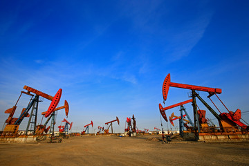 Fototapeta premium The oil pump, industrial equipment