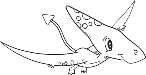 Cute Dinosaur Vector Illustration Art © Blue Foliage
