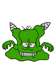 alien monster ekelig lustig klein comic cartoon clipart design glibber schleimig hässlich horror halloween