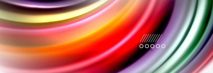 Smooth liquid blur wave background, color flow concept, illustration