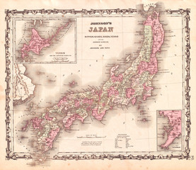 1862, Johnson Map of Japan