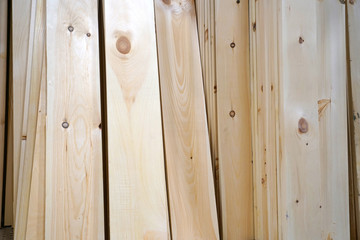 close up on wooden board stacking for sale