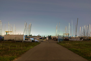 Fototapeta na wymiar yachts in the shipyard