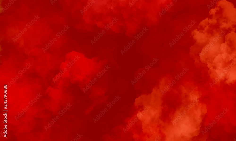 Wall mural abstract painting red background with copy space for text