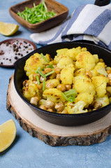 Slices of roasted cauliflower
